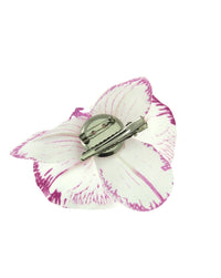 Orchid Flower on Concord Clip & Brooch Hair Pin