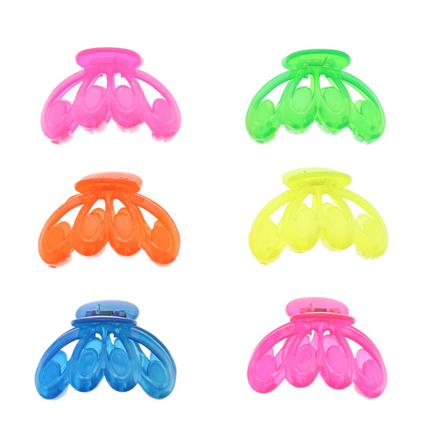 7.5cm Assorted Neon Shaped Clamps