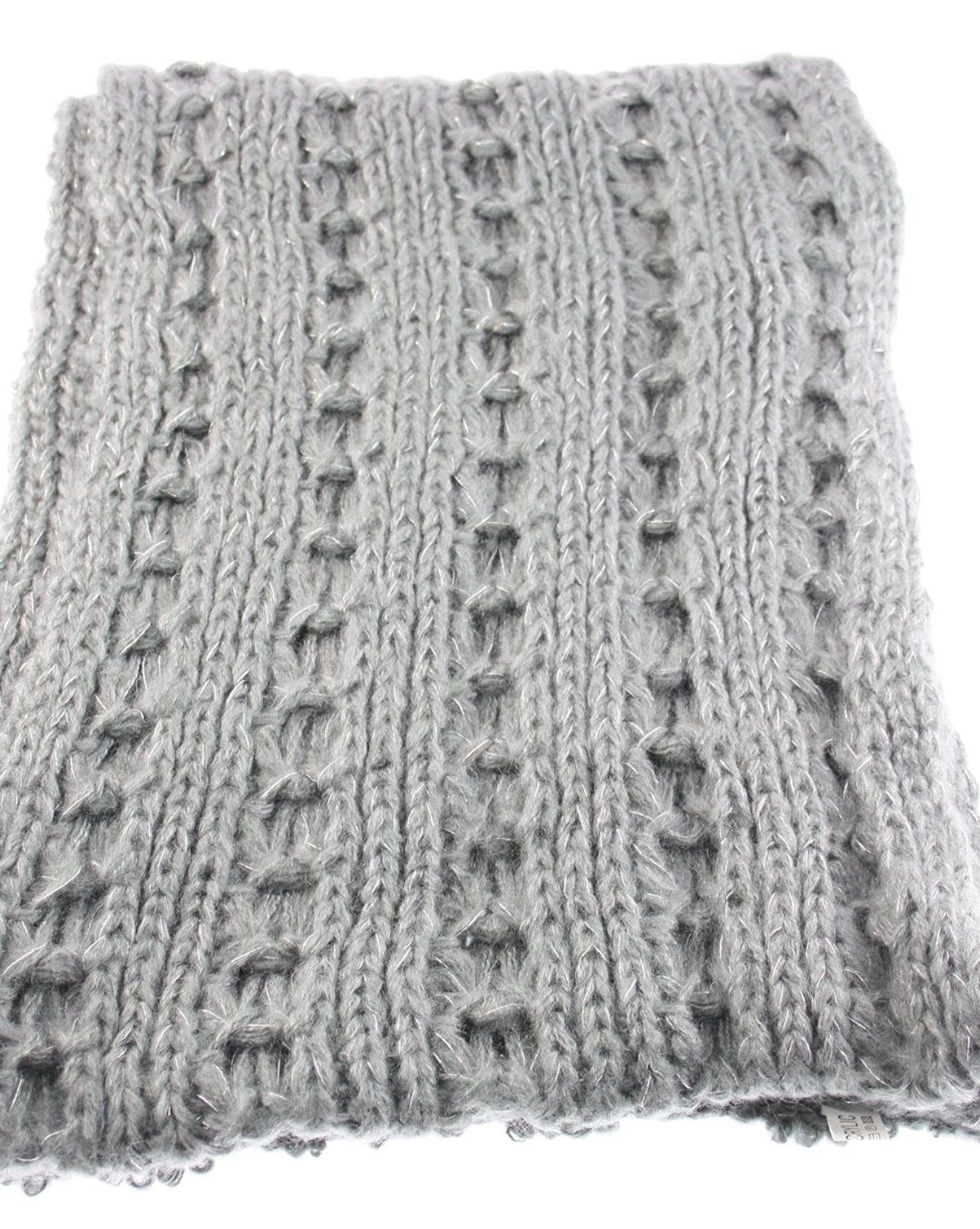 Warm Knitted Lurex & Sequin Women's Loop Scarf/Snood/Cowl