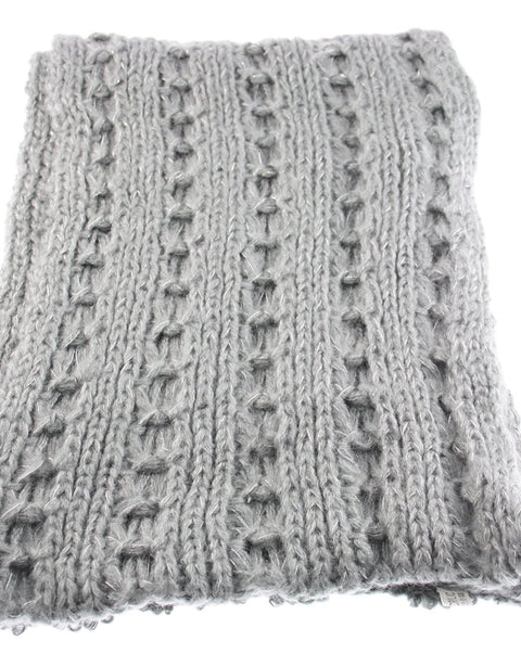 Warm Knitted Lurex & Sequin Women's Loop Scarf/Snood/Cowl