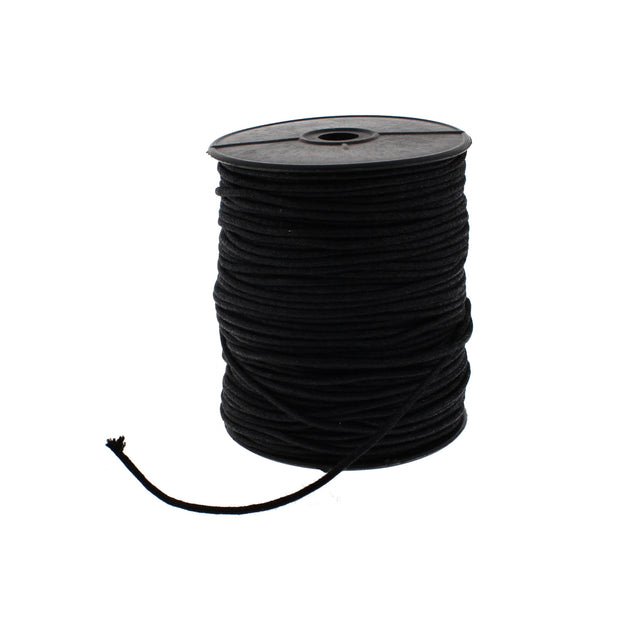 100m Black Wax Cord String for Necklaces, Clothing, etc...