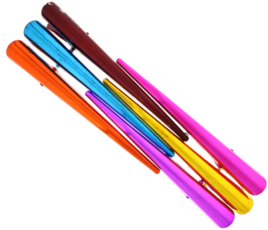 Assorted Bright Metallic Finish Beak/ Concord Hair Clips