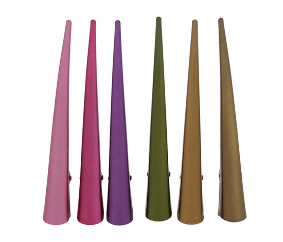 Assorted Matte Finish Beak/ Concord Hair Clips