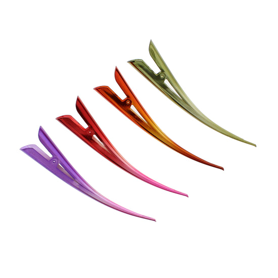 Two Tone Shaded Metallic Concord Clips