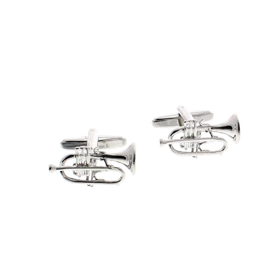 Silver Trumpet Cufflinks