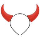 Plastic Devil's Horns on Black Aliceband