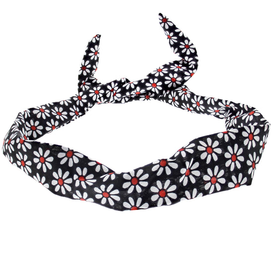 Assorted Daisy Print Wire Headbands