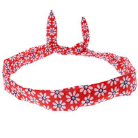 Assorted Daisy Print Wire Headbands