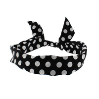 Satin Polka Dot Wire Headband