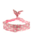 Satin Polka Dot Wire Headband