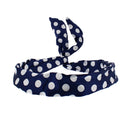 Satin Polka Dot Wire Headband