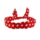Satin Polka Dot Wire Headband