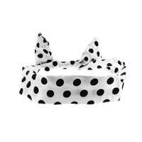 Satin Polka Dot Wire Headband