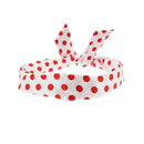 Satin Polka Dot Wire Headband