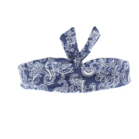 Paisley Print Denim Wire Headband