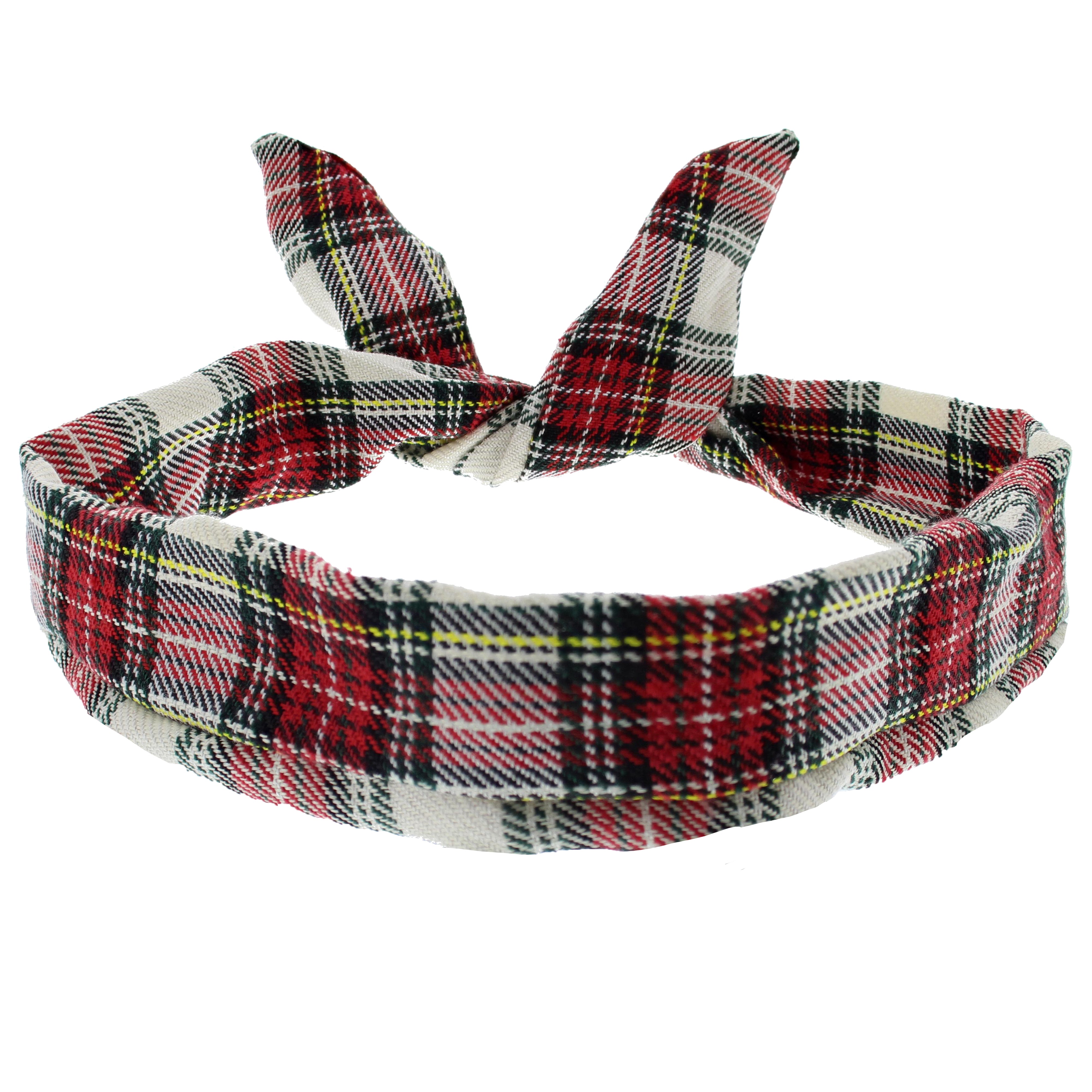 Tartan Print Wire Headband