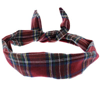 Tartan Print Wire Headband