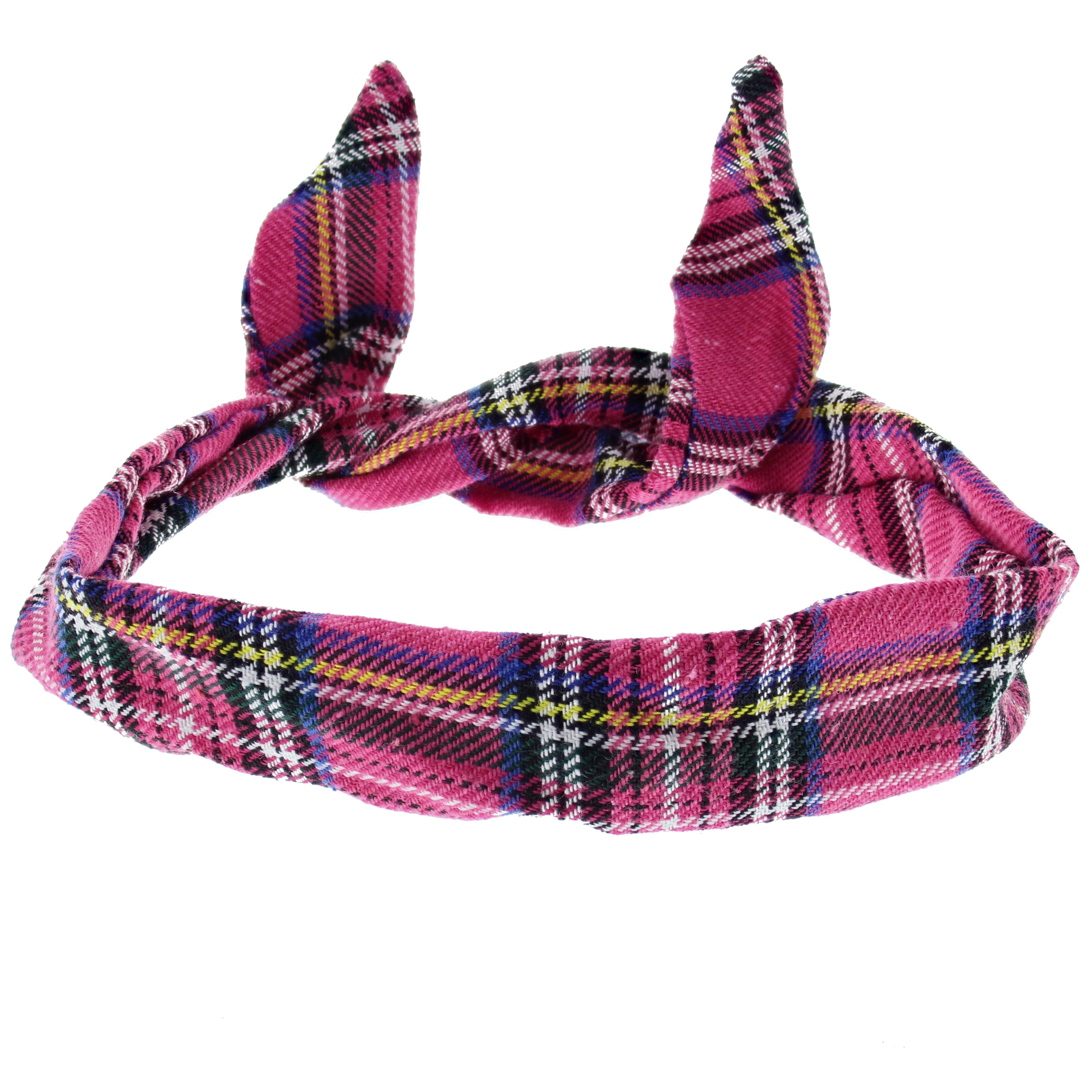 Tartan Print Wire Headband