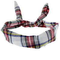 Tartan Print Wire Headband