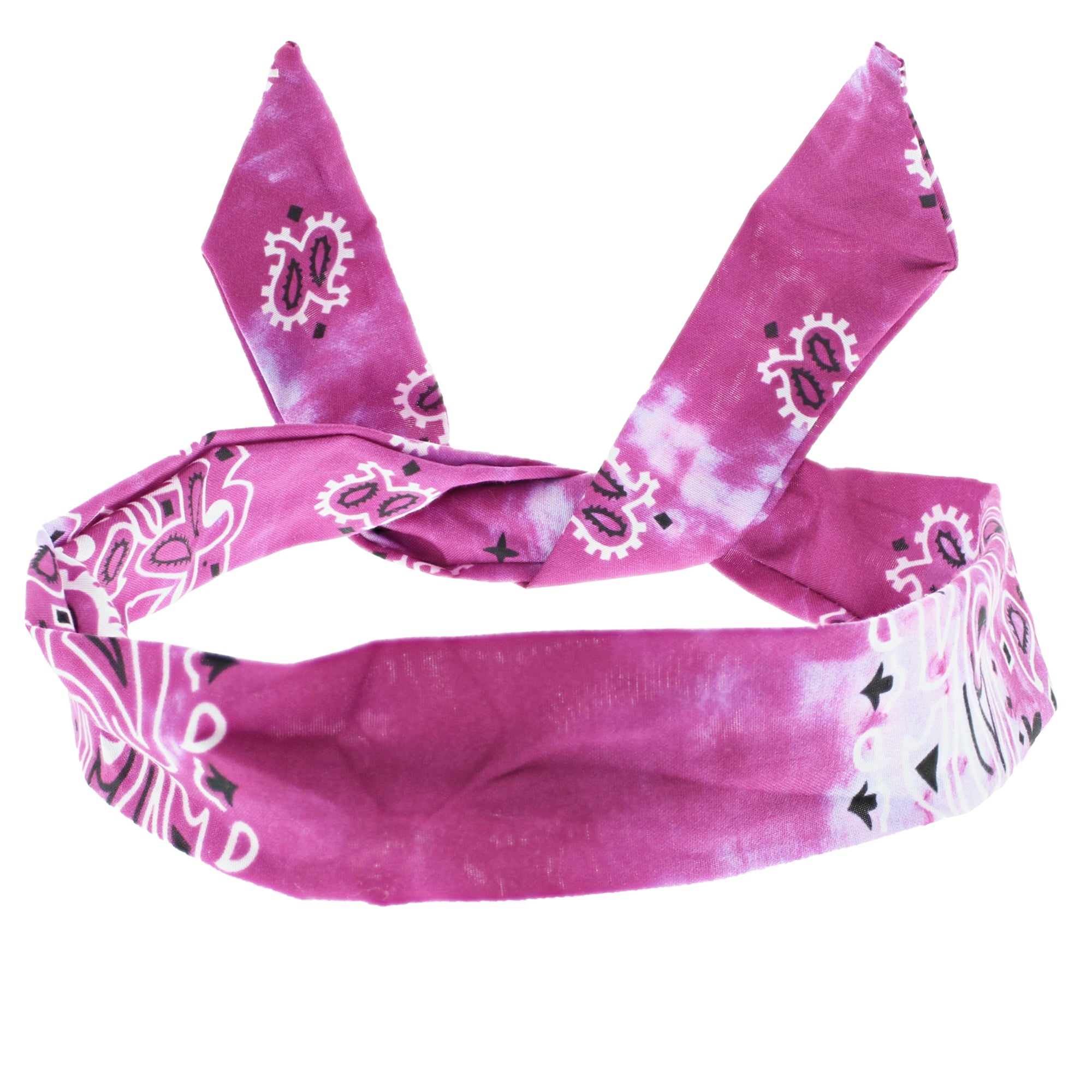 Acid Wash Paisley Print Wire Headband