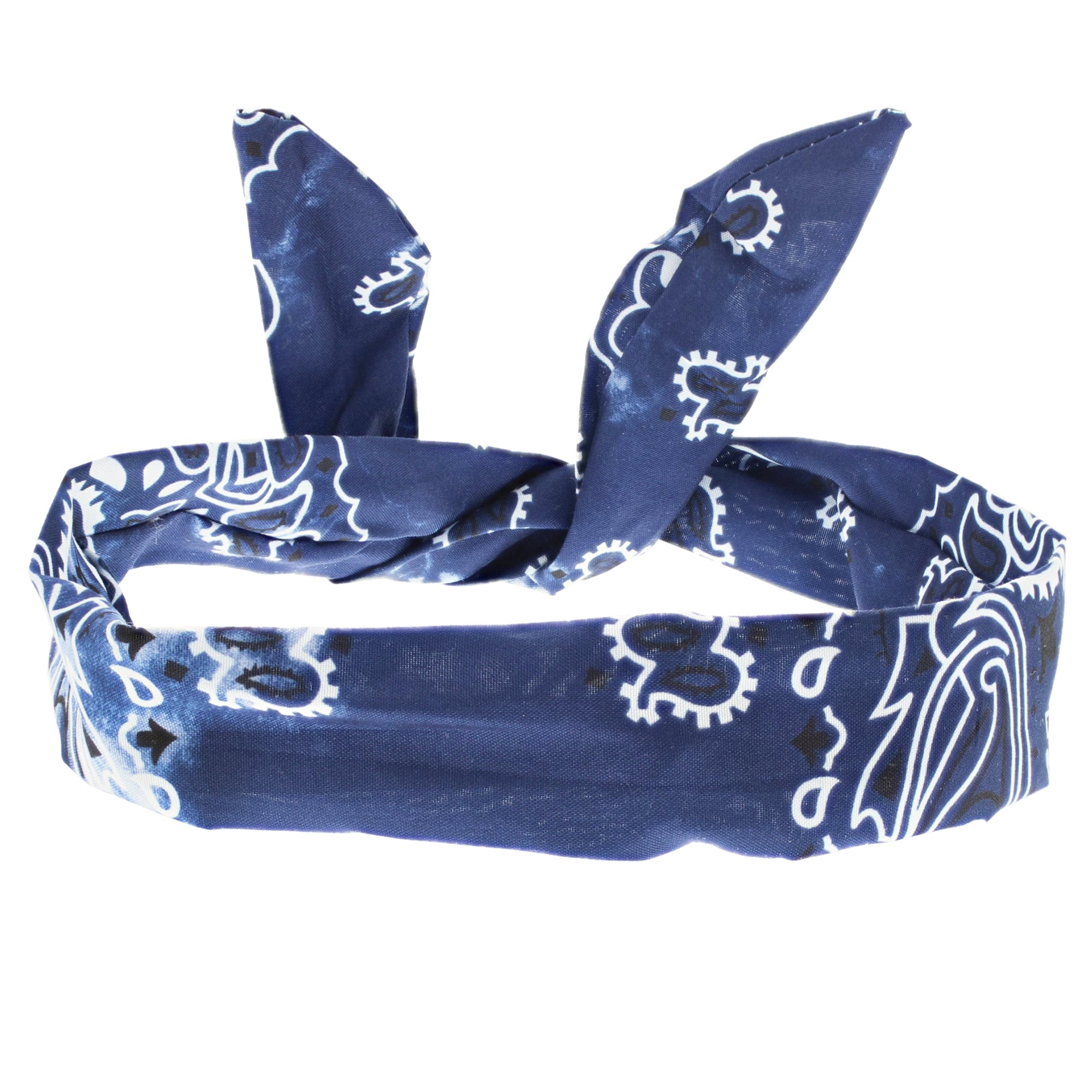Acid Wash Paisley Print Wire Headband