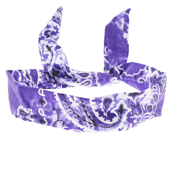 Acid Wash Paisley Print Wire Headband