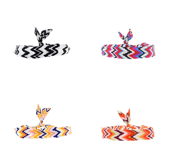 Multi Zig Zag Print Wire Headband