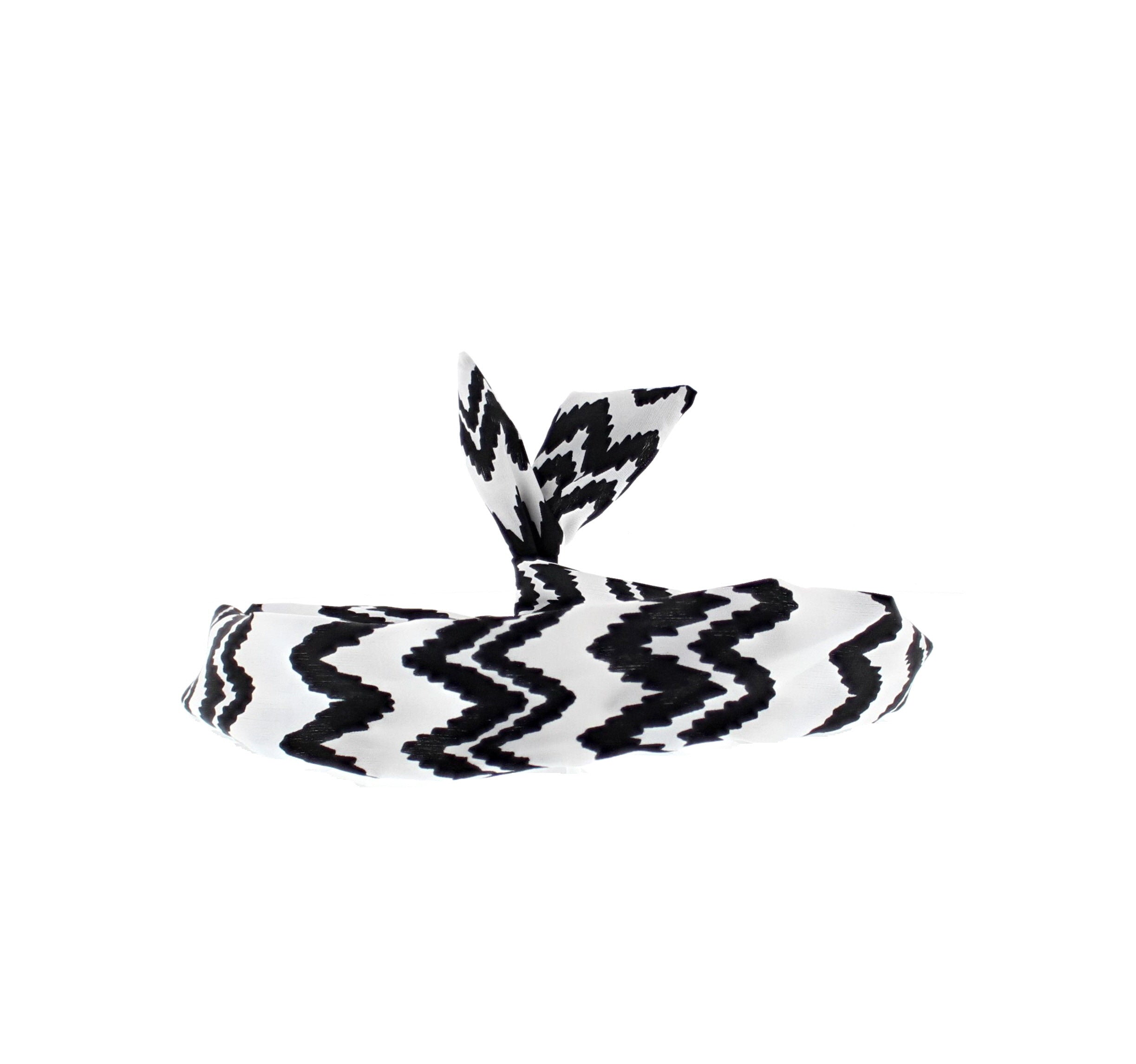 Multi Zig Zag Print Wire Headband