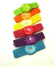 Baby/ Kids Crochet Headband with Flowers