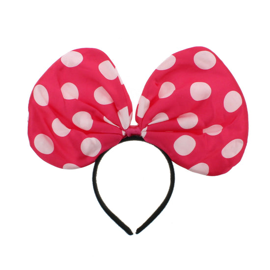 Large Polka Dot Bow on Aliceband