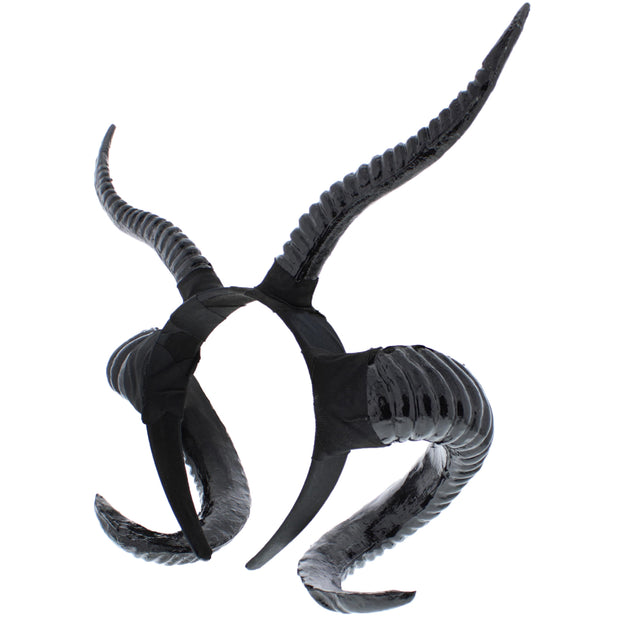 Evil Devil Horn Black Headband