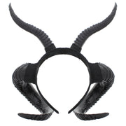 Evil Devil Horn Black Headband