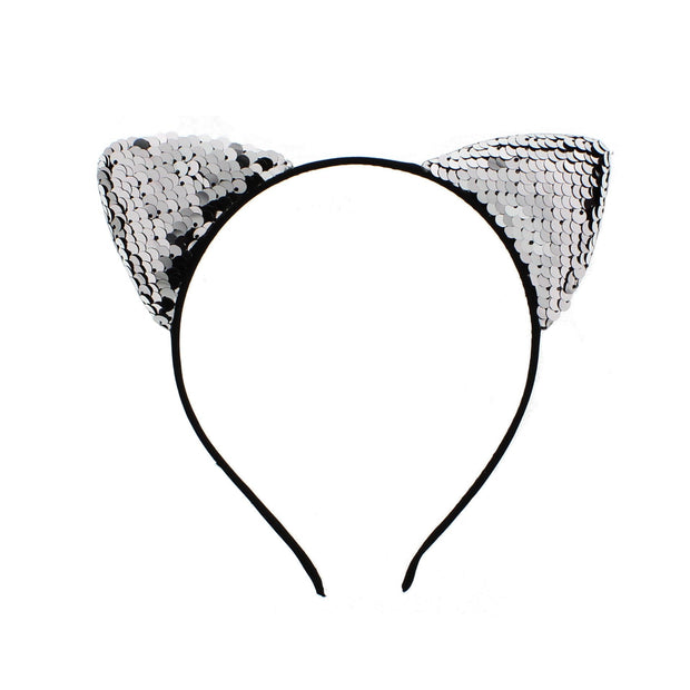 Sequin Cat Ears Headband