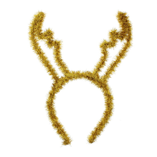 Assorted Colour Reindeer Antlers Tinsel Headbands