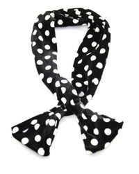 Polka Dot Wide Velvet Wire Headband with Flared Ends