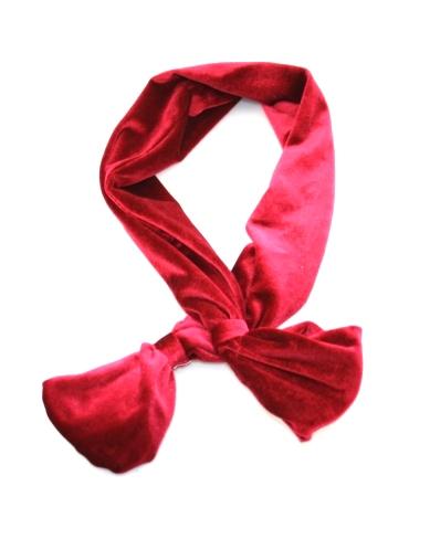 Wide Velvet Wire Headband with Flared Ends