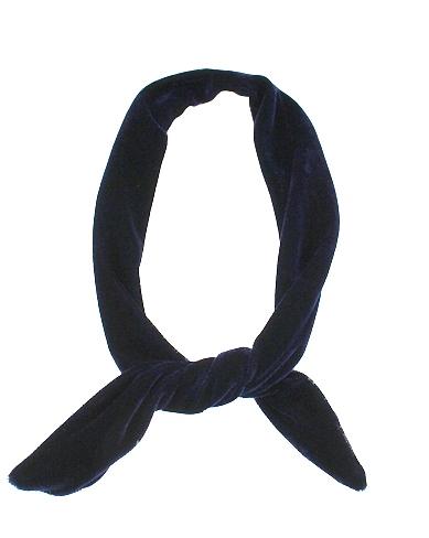 Navy Blue Luxury Velvet Wire Headband