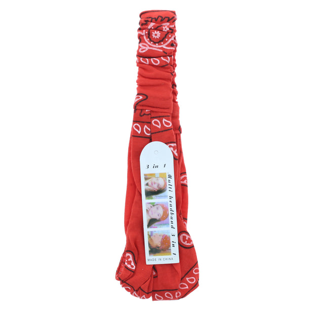 Paisley Print 3 in 1 Headband