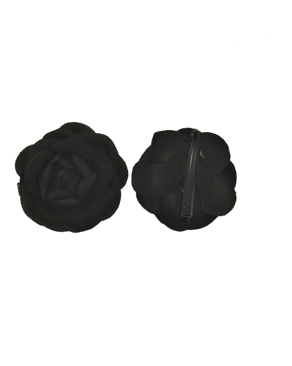 Pair of Rose Flowers on Concord Hair Clip