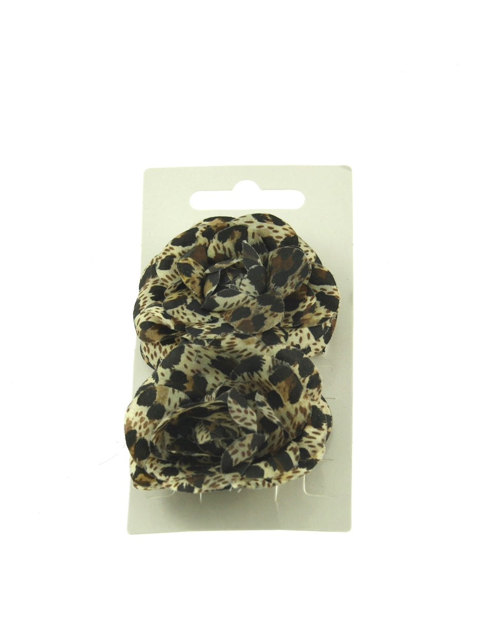 Pair of Rose Flowers on Concord Hair Clip