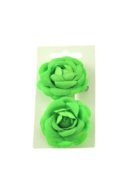 Pair of Rose Flowers on Concord Hair Clip