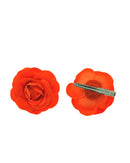Pair of Rose Flowers on Concord Hair Clip