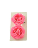 Pair of Rose Flowers on Concord Hair Clip