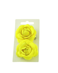 Pair of Rose Flowers on Concord Hair Clip