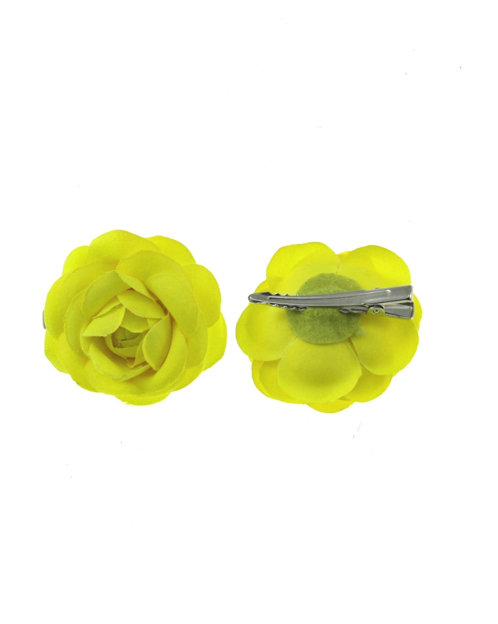 Pair of Rose Flowers on Concord Hair Clip
