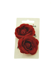 Pair of Rose Flowers on Concord Clip