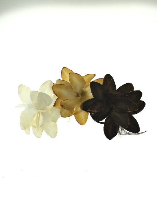 Glitter Lilly Flowers on Elastic Hair Bands