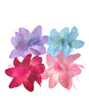 Glitter Lilly Flowers on Elastic Hair Bands