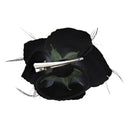 Rose with Glitter & Feather on Elastic & Hair Clip