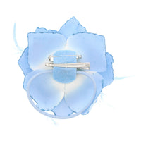 Glitter Rose with Feathers on Concord Clip